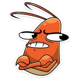 Shrimp WhatsApp Sticker #18