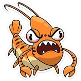 Shrimp WhatsApp Sticker #2