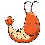Shrimp WhatsApp Sticker #20