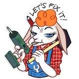 Hillbilly Dolly WhatsApp Sticker #17