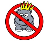 Funny Hippo WhatsApp Sticker #10