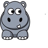Funny Hippo WhatsApp Sticker #4