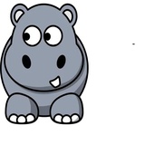 Funny Hippo WhatsApp Sticker #5