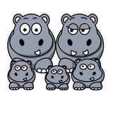 Funny Hippo WhatsApp Sticker #6