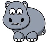 Funny Hippo WhatsApp Sticker #8
