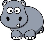 Funny Hippo WhatsApp Sticker #9