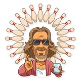 The Dude WhatsApp Sticker #10