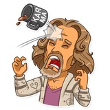 The Dude WhatsApp Sticker #13