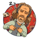 The Dude WhatsApp Sticker #17