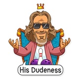 The Dude WhatsApp Sticker #19