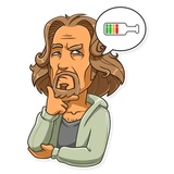 The Dude WhatsApp Sticker #20