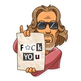 The Dude WhatsApp Sticker #22