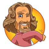 The Dude WhatsApp Sticker #27