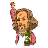 The Dude WhatsApp Sticker #28