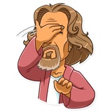 The Dude WhatsApp Sticker #29