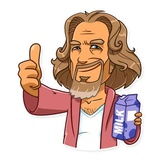 The Dude WhatsApp Sticker #3