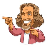 The Dude WhatsApp Sticker #30