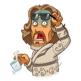 The Dude WhatsApp Sticker #4