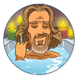 The Dude WhatsApp Sticker #6