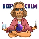 The Dude WhatsApp Sticker #7