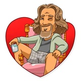 The Dude WhatsApp Sticker #8