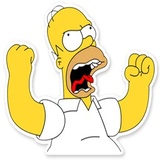 Homer Simpson WhatsApp Sticker #17
