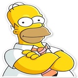 Homer Simpson WhatsApp Sticker #2