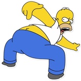 Homer Simpson WhatsApp Sticker #24