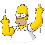 Homer Simpson WhatsApp Sticker #10