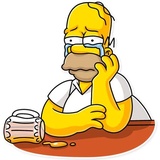 Homer Simpson WhatsApp Sticker #11