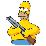 Homer Simpson WhatsApp Sticker #17