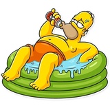 Homer Simpson WhatsApp Sticker #24