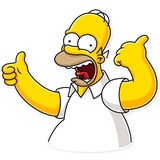 Homer Simpson WhatsApp Sticker #3