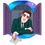 H.P. Lovecraft WhatsApp Sticker #15