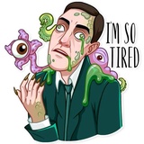 H.P. Lovecraft WhatsApp Sticker #18