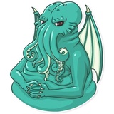H.P. Lovecraft WhatsApp Sticker #22