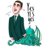 H.P. Lovecraft WhatsApp Sticker #29