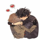 Hug and Kiss WhatsApp Sticker #16