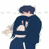 Hug and Kiss WhatsApp Sticker #18