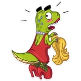 Mr. T Rex WhatsApp Sticker #14