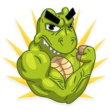 Mr. T Rex WhatsApp Sticker #15