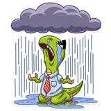 Mr. T Rex WhatsApp Sticker #22