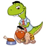 Mr. T Rex WhatsApp Sticker #29