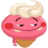 IceCream Emoji WhatsApp Sticker #10