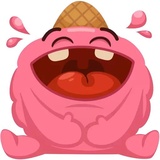 IceCream Emoji WhatsApp Sticker #3