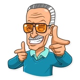 Stan Lee WhatsApp Sticker #10