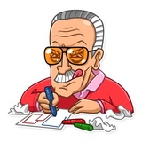 Stan Lee WhatsApp Sticker #14