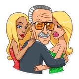 Stan Lee WhatsApp Sticker #16