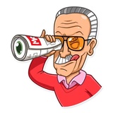Stan Lee WhatsApp Sticker #17