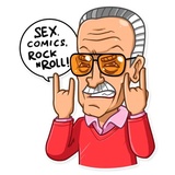 Stan Lee WhatsApp Sticker #22